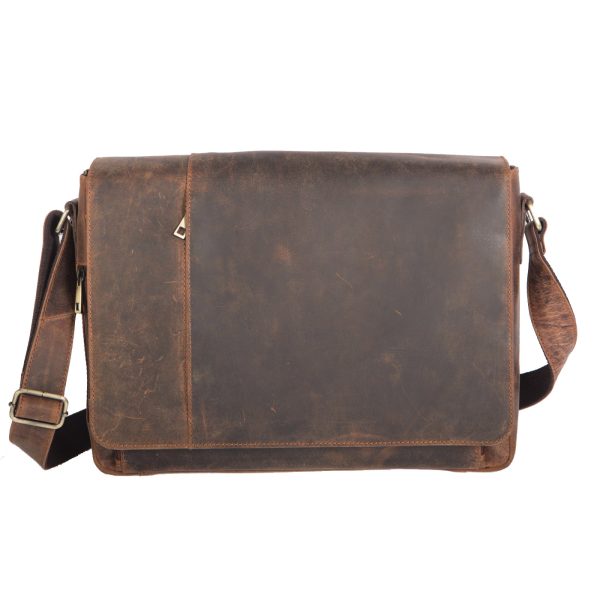 ΔΕ-858OIL - Δερμάτινη τσάντα ώμου