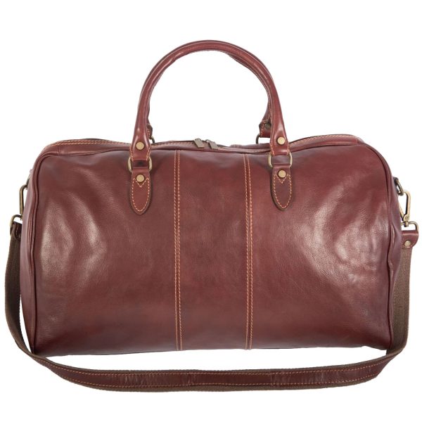 DE-8815 BROWN (1) - Δερμάτινος σάκος ταξιδίου