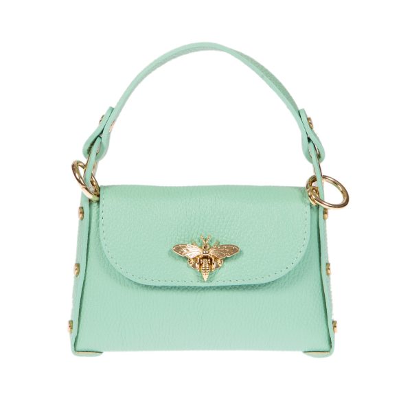 DE-302MINT (1) - Δερμάτινο τσαντάκι χιαστί για κινητό